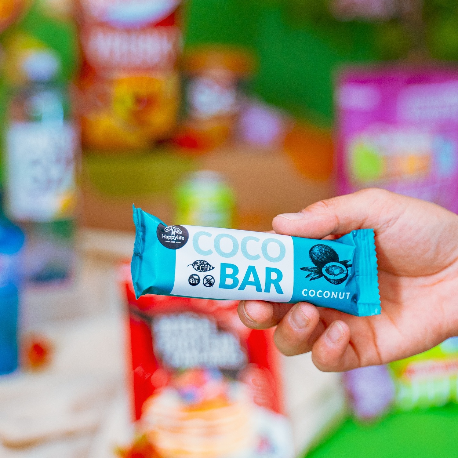 Happylife Coco Bar kokosová tyčinka BIO